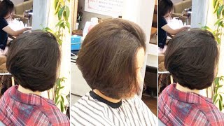 Beautiful Layered Bob Haircut with Graduation Full Tutorial With Best Hair Cutting Techniques [upl. by Yrret]