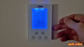 How to Set Clock on Kings Thermostat [upl. by Broderic]