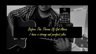 Before The Throne Of God Above Acoustic Cover With Chords [upl. by Suoiradal15]