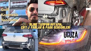 Golfu Uygun Fiyatlı Olarak Kozmetik Yeniliyoruz  RLine Tampon Boya amp Çift Led Far  Park Sensörü [upl. by Ahsatan]