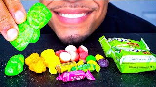 ASMR Eating Candy No Talking Mukbang Jerry Food Treats Party Airheads Skittles SourPatch FruitSnacks [upl. by Lauder]