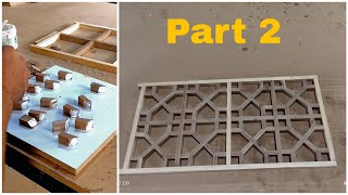 The steps of making old traditional wooden grid for door and windowDIY woodworking [upl. by Arawaj]