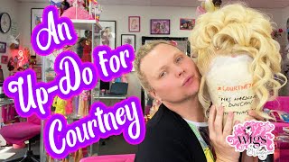 Styling an updo for Courtney [upl. by Innavoeg]