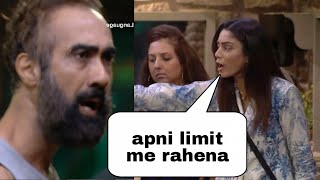 bigg boss ott 3 live sana makbul fight with ranvir Shorey sana makbul slam ranvir Shorey [upl. by Kolnos]