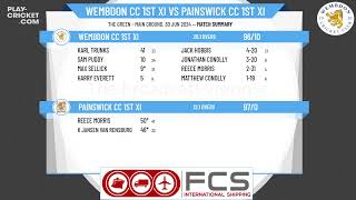 Wembdon CC 1st XI v Painswick CC 1st XI [upl. by Irrep]