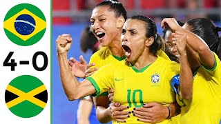 Brazil vs Jamaica 40 Highlights  Women Frienly Match 2024 [upl. by Maye825]