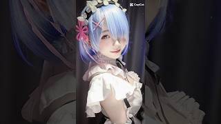 Cosplay Rem 💦 cute anime shorts viralvideo [upl. by Eniad173]