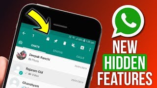 WhatsApp New Hidden Features 2020  WhatsApp Fingerprint Lock [upl. by Yelyk620]