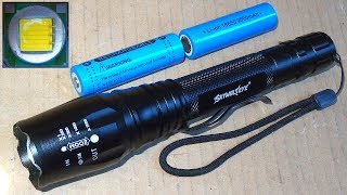 Teardown of a 2x 18650 5Mode Zoomable LED Torch [upl. by Kaz149]