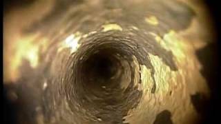 Heat exchanger tubes before cleaning using a video inspection sewer pipe camera [upl. by Erhart]