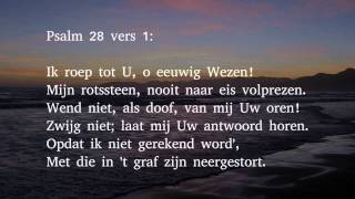 Psalm 28 vers 1 2 en 5  Ik roep tot U o eeuwig Wezen [upl. by Moriarty71]