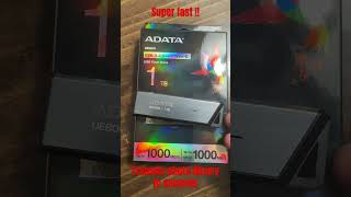 Adata USB C storage 1TB fast transfer speeds  awesome 69 phone external backup [upl. by Idnew29]