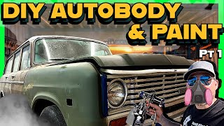 DIY Autobody and Paint on the 74 Travelall [upl. by Mundford]