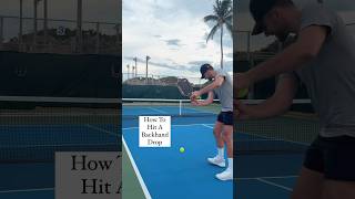 How To Hit A Slice Backhand 3rd Shot Drop [upl. by Rachel]