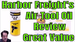 Harbor Freight  Central Pneumatic Air Tool Oil [upl. by Crain]