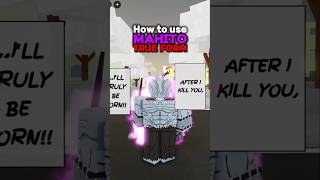 How to Use Mahitos True Form jujutsushenanigans roblox foryou shenanigans jjk jjs anime [upl. by Reham928]