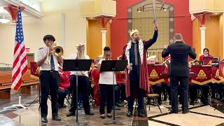 2023 Christmas Concert  Good King Wenceslas with Corps Band [upl. by Silvio]