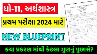 std 11 echonomis first exam blueprint 2024  dhoran 11 arthshastra blueprint first exam 2024 [upl. by Marline]