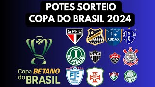 sorteio da copa do Brasil 2024  os potes para o sorteio da 1° fase da copa do Brasil [upl. by Vernita326]