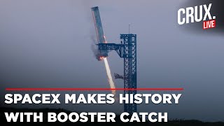 SpaceX Launch Live  Elon Musks SpaceX Makes History By Catching Super Heavy Booster MidAir [upl. by Otrepur]