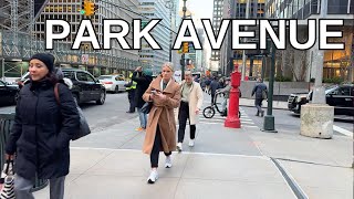 NEW YORK CITY Walking Tour 4K  PARK AVENUE [upl. by Nylitak]