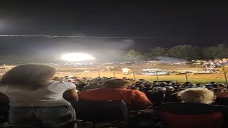 White County Fair 2024 Demolition Derby Feature Race [upl. by Cahilly680]