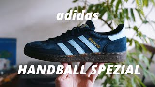 サンバの次はコイツで決まり！ノスタルジックでチャーミングなルックス adidas ｜HANDBALL SPEZIAL｜NAVY×SKY [upl. by Haseena31]