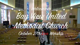 Bay View UMC October 27th Sunday Worship Service [upl. by Areek]