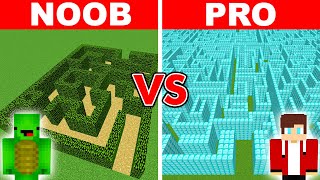 NOOB vs PRO GIANT MAZE BUILD CHALLENGE [upl. by Esenahs]