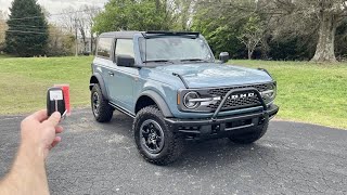 2023 Ford Bronco Badlands Manual Start Up Test Drive Walkaround POV and Review [upl. by Darnok971]