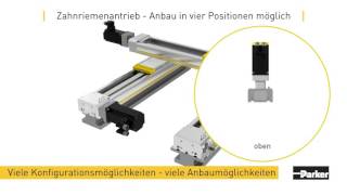 Parker Hannifin HMR Elekromechanischer Linearantrieb mit Spindel oder Zahnriemen EU [upl. by Arahas]