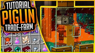 PiglinTrade Farm Tutorial schnell amp einfach ✨ Minecraft 116 quotNether Updatequot ✨ ErikOnHisPeriod [upl. by Ennaeel534]