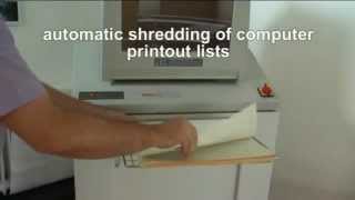 Intimus 852 CrossCut Shredder Paper Medium Res [upl. by Einot]