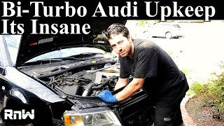 Crazy BiTurbo Audi Maintenance Procedures  Camshaft Seal and Gasket Replacement [upl. by Rebba]