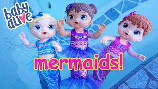 BABY ALIVE Mermaids Shimmer N Splash Babies [upl. by Mcmath]