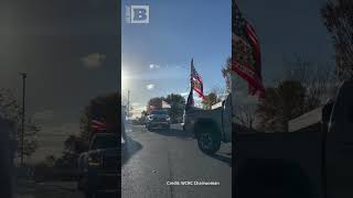 Election Day Enthusiasm Parade of Trump Trucks Visits Polling Location in Front Royal VA [upl. by Moffit]