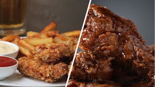 How to Make Crispy Fried Chicken Recipes • Tasty [upl. by Ahsennod]