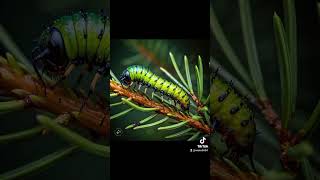 Balsam fir sawfly youtube insects foryou animals natureinsects spider youtubeshorts [upl. by Leslee]