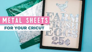 Cricut Metal Sheets Galvanized Sheets to Cut on Your Cricut [upl. by Koralie942]