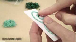 How to Do Bead Embroidery Around FreeFormed Shapes [upl. by Emmerie]