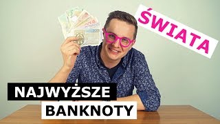 NAJWYŻSZE NOMINAŁY BANKNOTÓW ŚWIATA vs 500 ZŁOTYCH [upl. by Jamille]