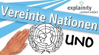 Vereinte Nationen UNO einfach erklärt explainity® Erklärvideo [upl. by Esilana]