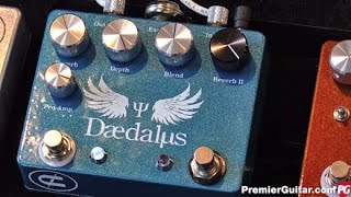 SNAMM 16  Coppersound Pedals Daedalus Dual Reverb and Telegraph Stutter Demos [upl. by Nilak935]