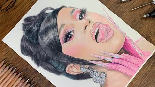 Drawing Cardi B 카디비 ㅣ MOON Drawing [upl. by Kcirdlek]