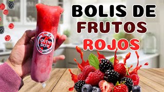 BOLIS sabor FRUTOS ROJOS receta para tu NEGOCIO conFRUTA NATURAL Cremosos y Deliciosos [upl. by Ahsinrad358]