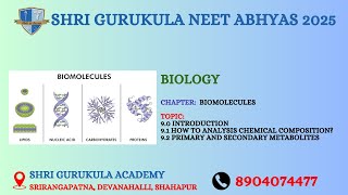 Day  30 in Biology Chapter BIOMOLECULES [upl. by Akered]