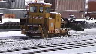 Awesome Powerful Snow Plow Train Blower Through Deep Snow railway tracks Full HD Compilation [upl. by Kattie]