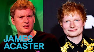 Jimmy Carr Did Backing Vocals On Ed Sheerans Single  James Acaster  Big Fat Quiz Of The Year 2021 [upl. by Oratnek189]