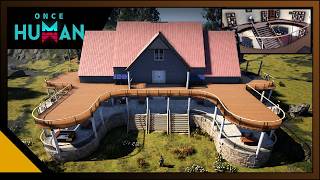 Once Human End Game Base  Modern Stone Mansion Build Guide [upl. by Granny]