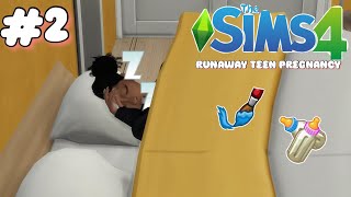 LAST DAY IN MOTEL 😒 Runaway Teen Pregnancy 02  The Sims 4 LP [upl. by Isac]